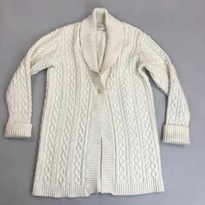 LIZ CLAIBORNE Cable Knit Cardigan